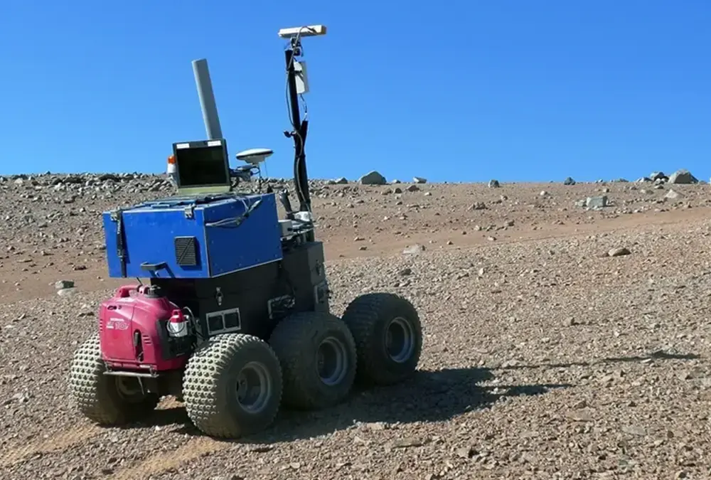 AI robot vehicle exploring